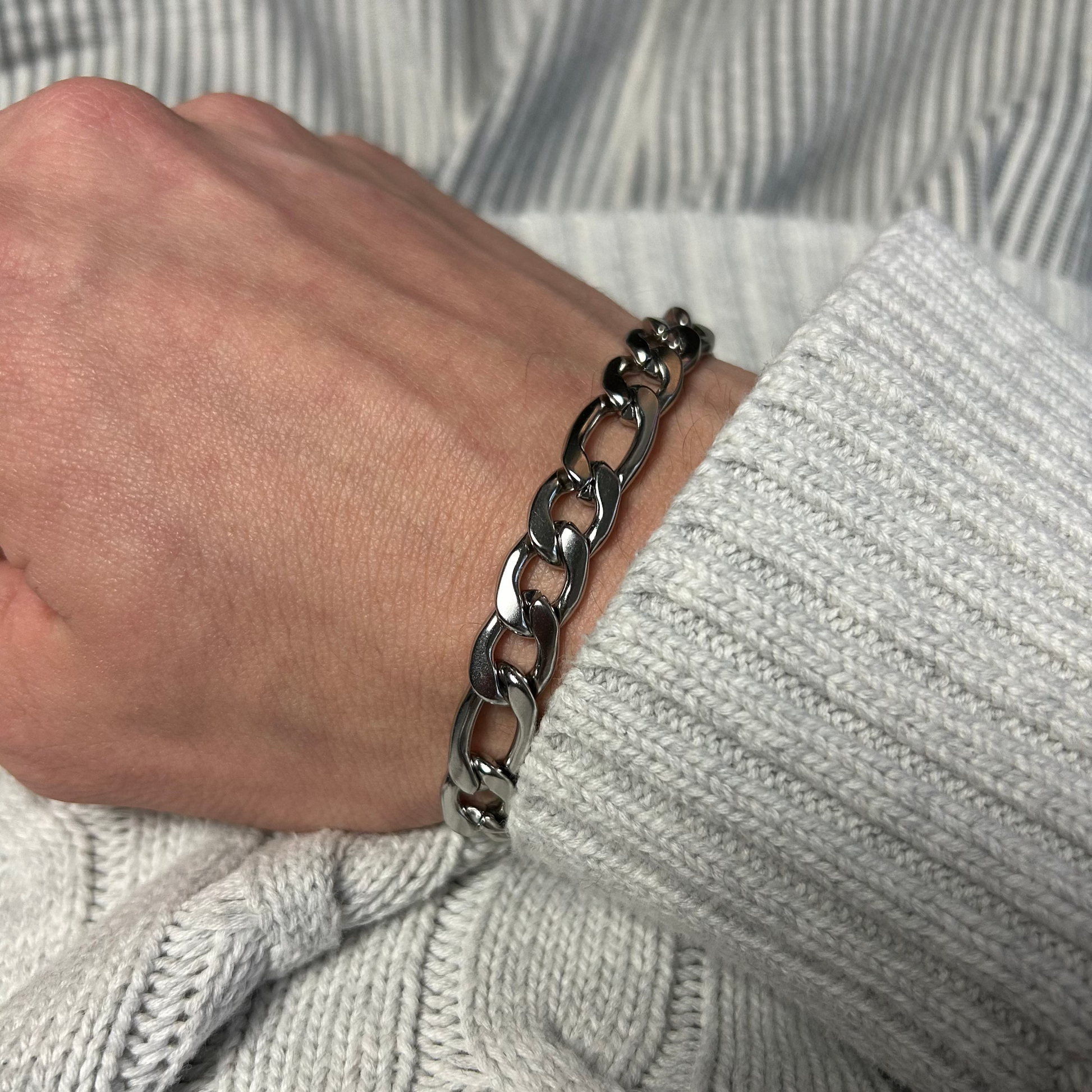 bracelet grosse maille homme